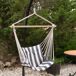 Aktive Silla colgante a rayas con soporte de madera Aktive Silla colgante a rayas con soporte de madera Blanco/ Azul