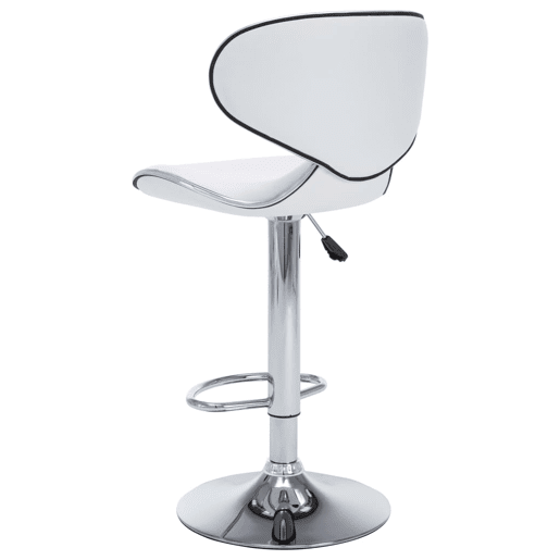 vidaXL Bancos de bar 2 pcs couro artificial branco vidaXL Bancos de bar 2 pcs couro artificial branco