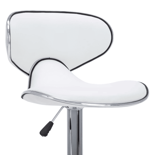 vidaXL Bancos de bar 2 pcs couro artificial branco vidaXL Bancos de bar 2 pcs couro artificial branco