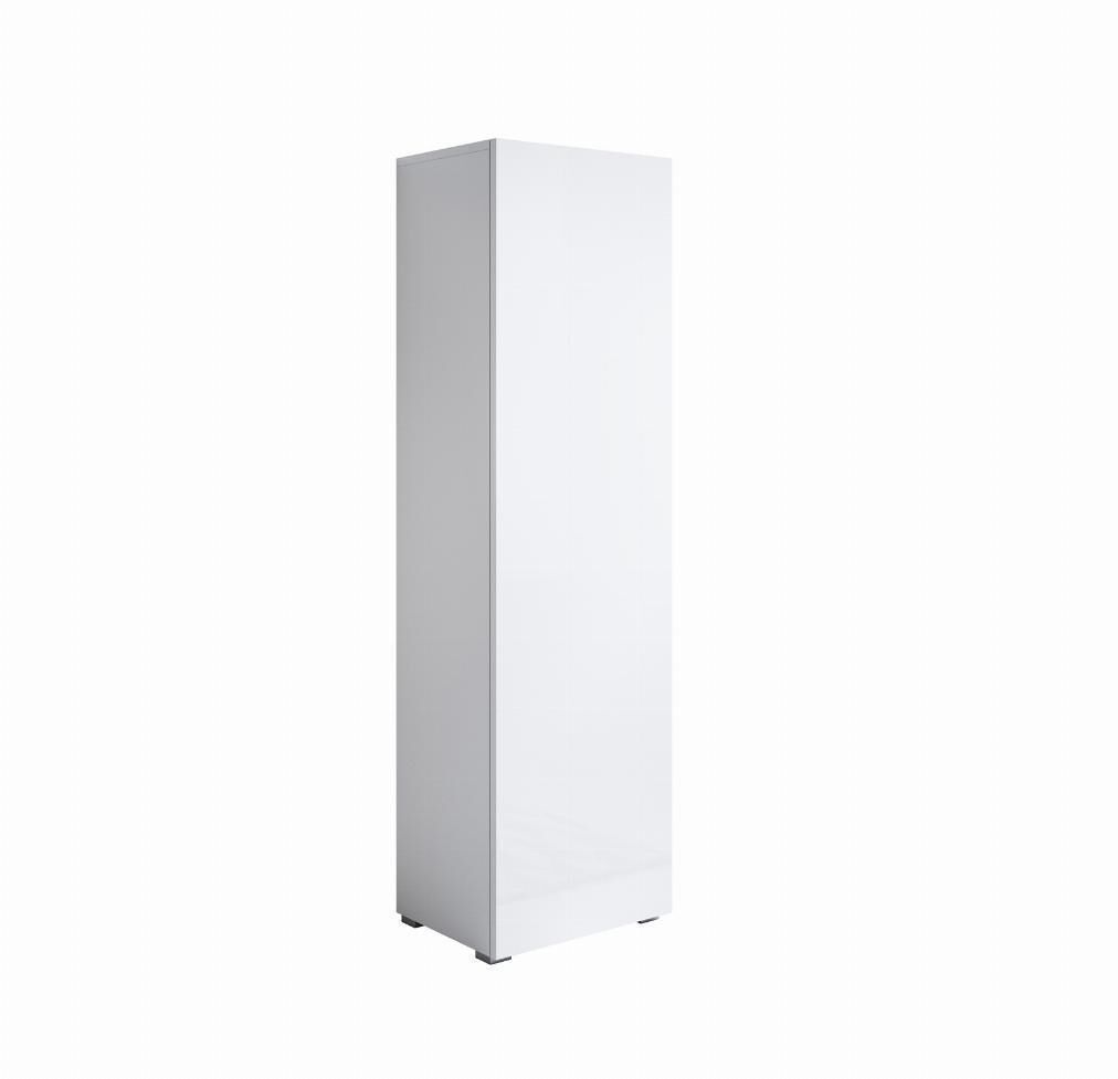 Vitrina salón comedor blanco 40x29x167 1 puerta luke v4 muebles bonitos