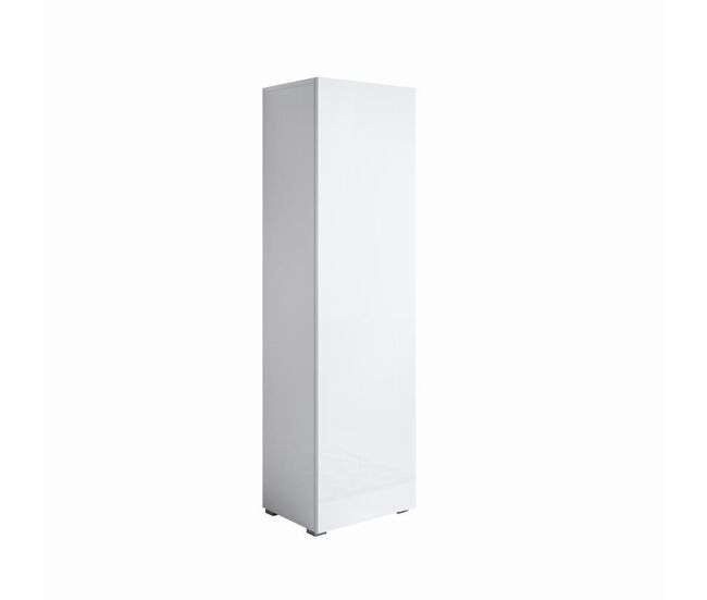 Vitrina salón comedor blanco 40x29x167 1 puerta luke v4 muebles bonitos