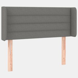 vidaXL Cabeceira de cama c abas tecido 103x16x7888cm cinzento-escuro