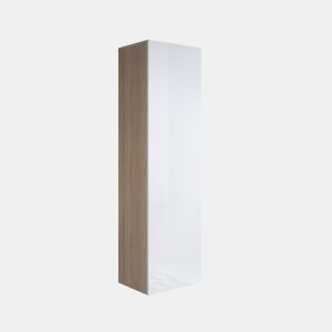 Vitrine Sala de estar e jantar SonomaBranco 40x29x165 1 porta Luke V4 Muebles Bonitos