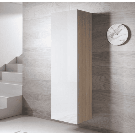 Vitrine Sala de estar e jantar SonomaBranco 40x29x165 1 porta Luke V4 Muebles Bonitos