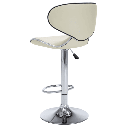 vidaXL Bancos de bar 2 pcs couro artificial cor creme vidaXL Bancos de bar 2 pcs couro artificial cor creme