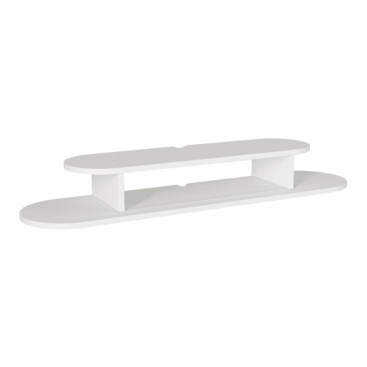 Prateleira suspensa para TV Targema 120x30x16 cm Branco en.casa