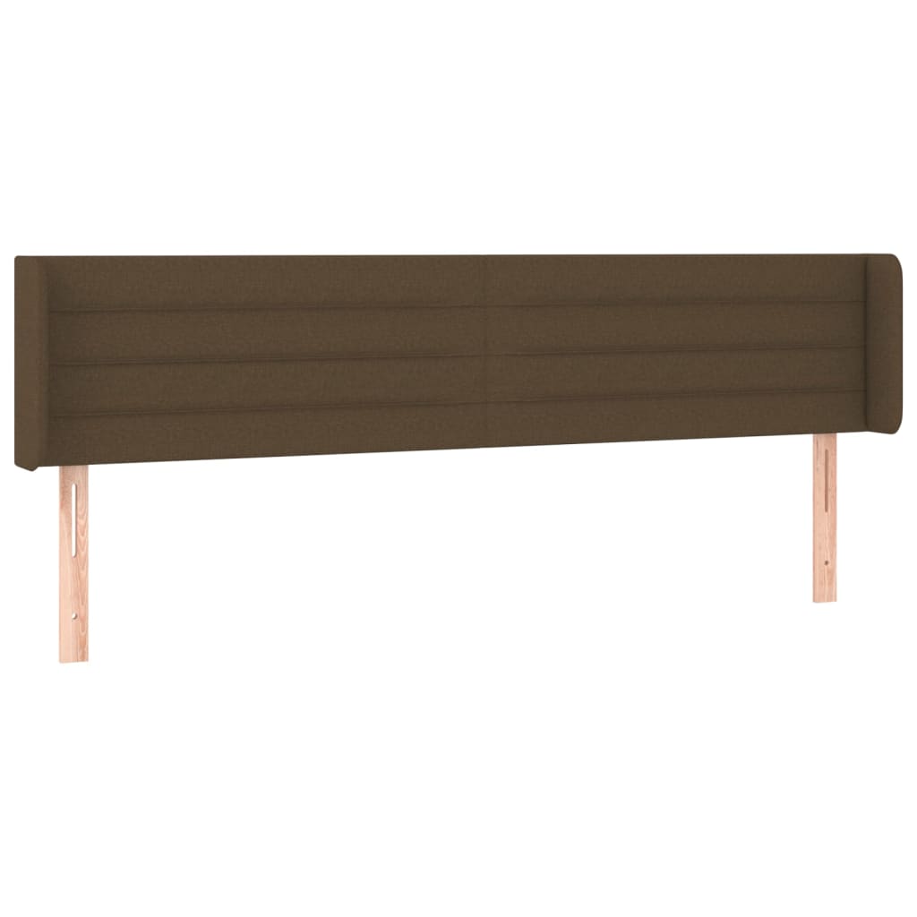 Vidaxl cabecero de tela gris oscuro 203x16x78/88 cm