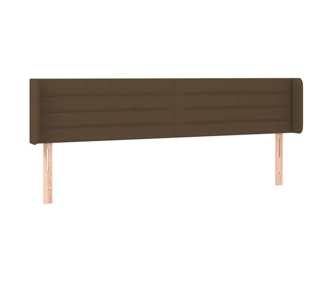 Vidaxl cabecero de tela gris oscuro 203x16x78/88 cm