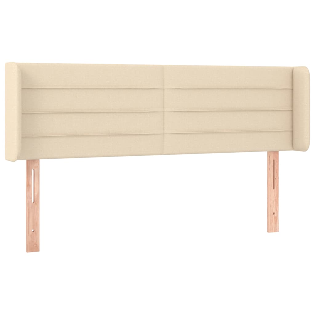 Vidaxl cabecero de tela color crema 147x16x78/88 cm