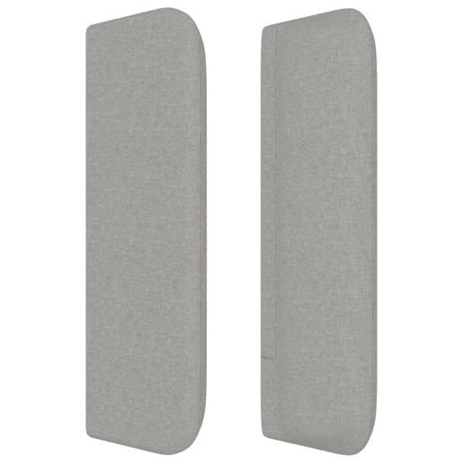 vidaXL Cabeceira de cama c abas tecido 83x16x7888 cm cinzento-claro