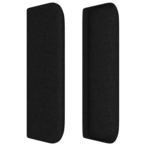 vidaXL Cabeceira de cama c abas tecido 147x16x7888 cm preto