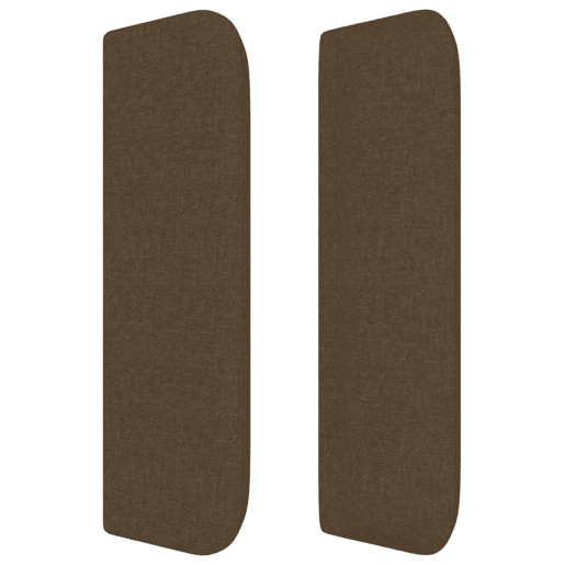 vidaXL Cabeceira de cama c abas tecido 147x16x7888cm castanho-escuro vidaXL Cabeceira de cama c abas tecido 147x16x7888cm castanho-escuro