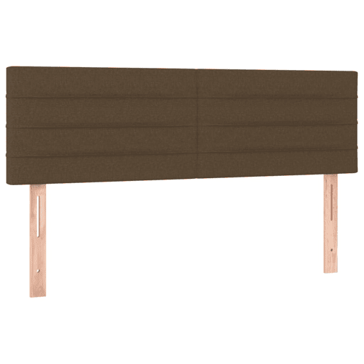 vidaXL Cabeceira de cama c luzes LED tecido 144x5x7888 cm castanho vidaXL Cabeceira de cama c luzes LED tecido 144x5x7888 cm castanho
