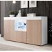 Aparador Salón comedor 3 puertas LED Natolia Muebles Bonitos 150 Aparador Salón comedor 3 puertas LED Natolia Muebles Bonitos 150 Blanco