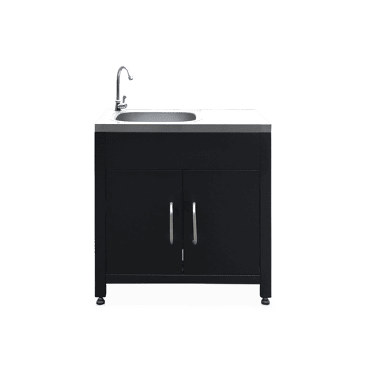 Cozinha externa 6 módulos aço inoxidável, Grimaud 6 modules, Preto, 52.5x80x114 cm Cozinha externa 6 módulos aço inoxidável, Grimaud 6 modules, Preto, 52.5x80x114 cm