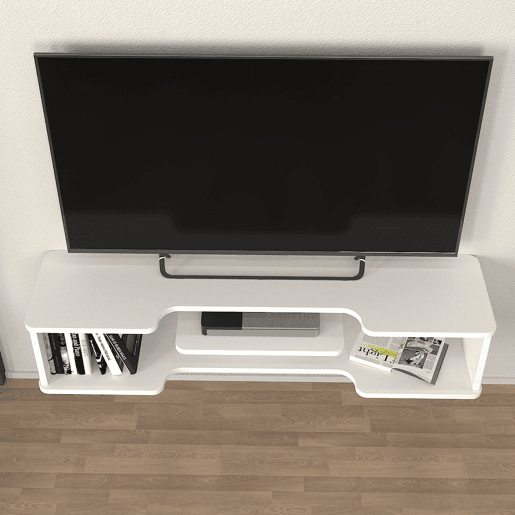 Móvel de TV suspenso Yrela 120x30x26 cm Branco en.casa