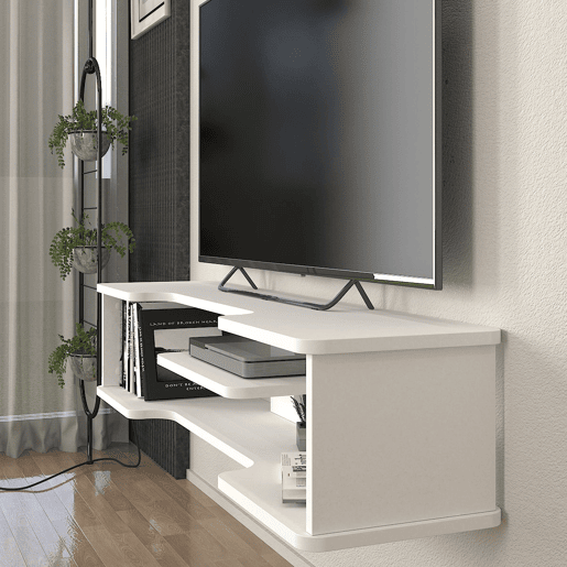 Móvel de TV suspenso Yrela 120x30x26 cm Branco en.casa
