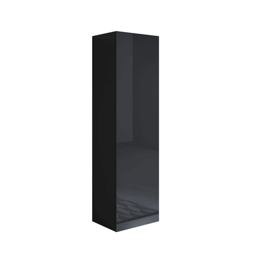 Vitrine Sala de estar e jantar Preto 40x29x165 1 porta Luke V4 Muebles Bonitos