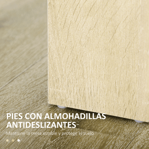 HOMCOM Mesa de Sala de Jantar para 4-6 Pessoas Mesa de Cozinha Retangular Estilo Moderno com Bancada de Melamina de Madeira Carga 50 kg 120x69x75 cm Carvalho