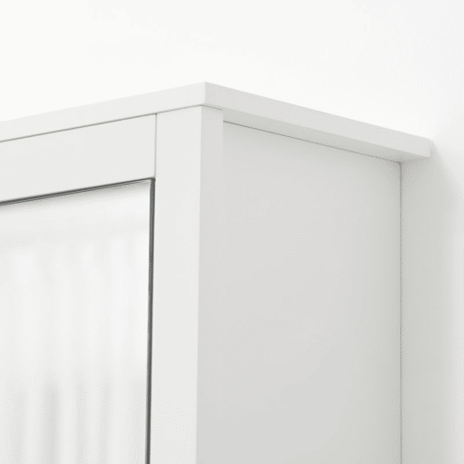 kleankin Armário de Parede para Casa de Banho Armário Suspenso com Espelho para Casa de Banho com 2 Portas e Prateleira de Armazenamento 80x20x65cm Branco