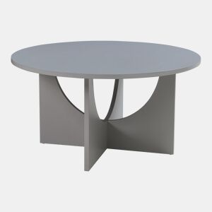 Mesa de centro Rindal redonda 80 x 42 cm Cinzento claro en.casa