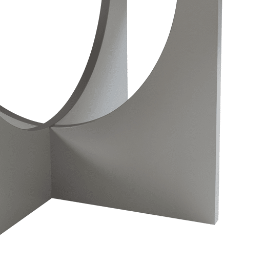 Mesa de centro Rindal redonda 80 x 42 cm Cinzento claro en.casa