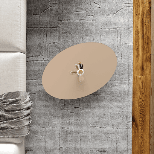 Mesa de centro Højreby 70x44x43 cm Cappuccino en.casa