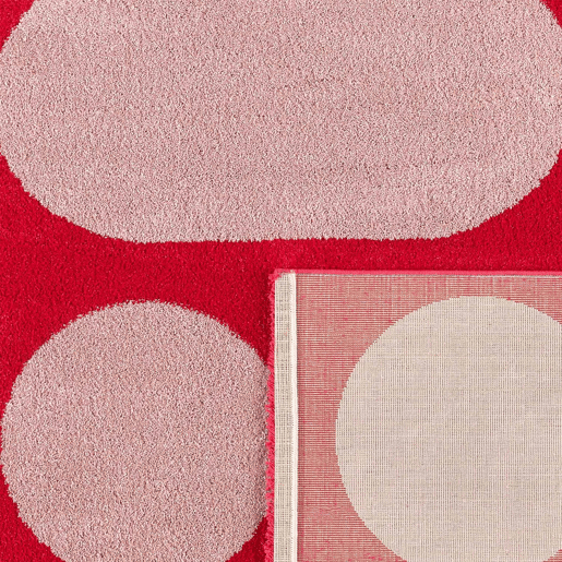 Tapete de interior com padrão moderno, Joyce, Vermelho, 230x160x2 cm