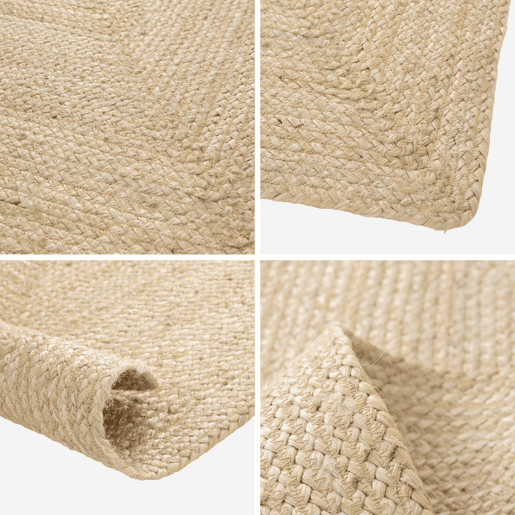 Tapete retangular de juta, natural, Padma, Natural, 80x150x1 cm Tapete retangular de juta, natural, Padma, Natural, 80x150x1 cm