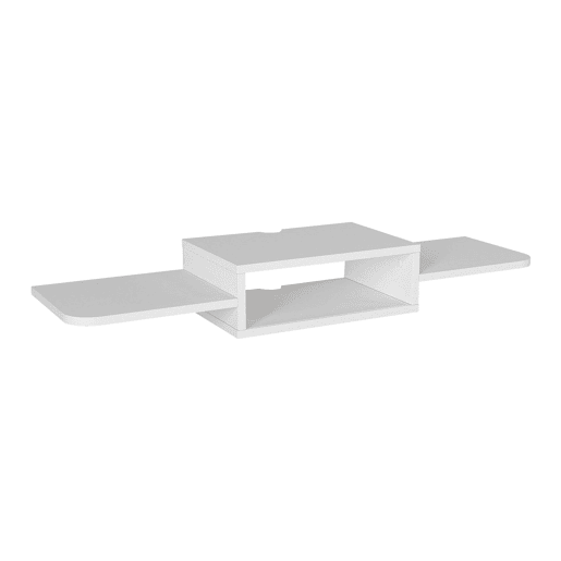 Móvel de TV suspenso Tar com 3 prateleiras 115x30x16 cm Branco en.casa Móvel de TV suspenso Tar com 3 prateleiras 115x30x16 cm Branco en.casa