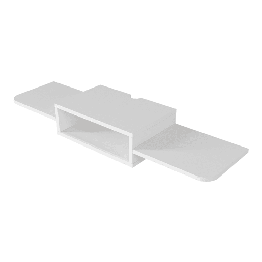 Móvel de TV suspenso Tar com 3 prateleiras 115x30x16 cm Branco en.casa Móvel de TV suspenso Tar com 3 prateleiras 115x30x16 cm Branco en.casa