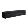 Móvel TV Sala de estar e jantar Preto 160x40x32 1 porta Luke H2 Muebles Bonitos