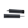 Conjunto 2 Prateleiras Sala de estar e jantar Preto 100x20x20 Luke Muebles Bonitos