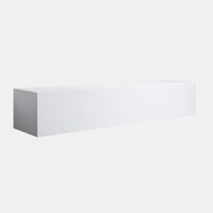 Móvel TV Suspenso Sala de estar e jantar Branco 160x40x30 1 porta Nora H2 Muebles Bonitos