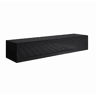 Móvel TV Sala de estar e jantar Preto 160x40x30 1 porta Luke H2 Muebles Bonitos