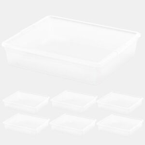 Curver Pack de 7 caixas de arrumação com tampa C-Box 9L transparente