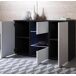 Aparador Salón comedor 3 puertas LED Luke A2 Muebles Bonitos 120 Aparador Salón comedor 3 puertas LED Luke A2 Muebles Bonitos 120 Blanco/ Negro