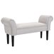Banco de Cama Estructura de madera, espuma HOMCOM Banco de Cama Estructura de madera, espuma HOMCOM Gris