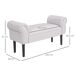 Banco de Cama Estructura de madera, espuma HOMCOM Banco de Cama Estructura de madera, espuma HOMCOM Gris