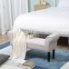 Banco de Cama Estructura de madera, espuma HOMCOM Banco de Cama Estructura de madera, espuma HOMCOM Gris