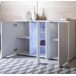 Aparador Salón comedor 3 puertas LED Luke A1 Muebles Bonitos 120 Aparador Salón comedor 3 puertas LED Luke A1 Muebles Bonitos 120 Blanco