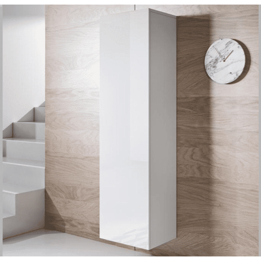 Vitrine Sala de estar e jantar Branco 40x29x165 1 porta Luke V4 Muebles Bonitos