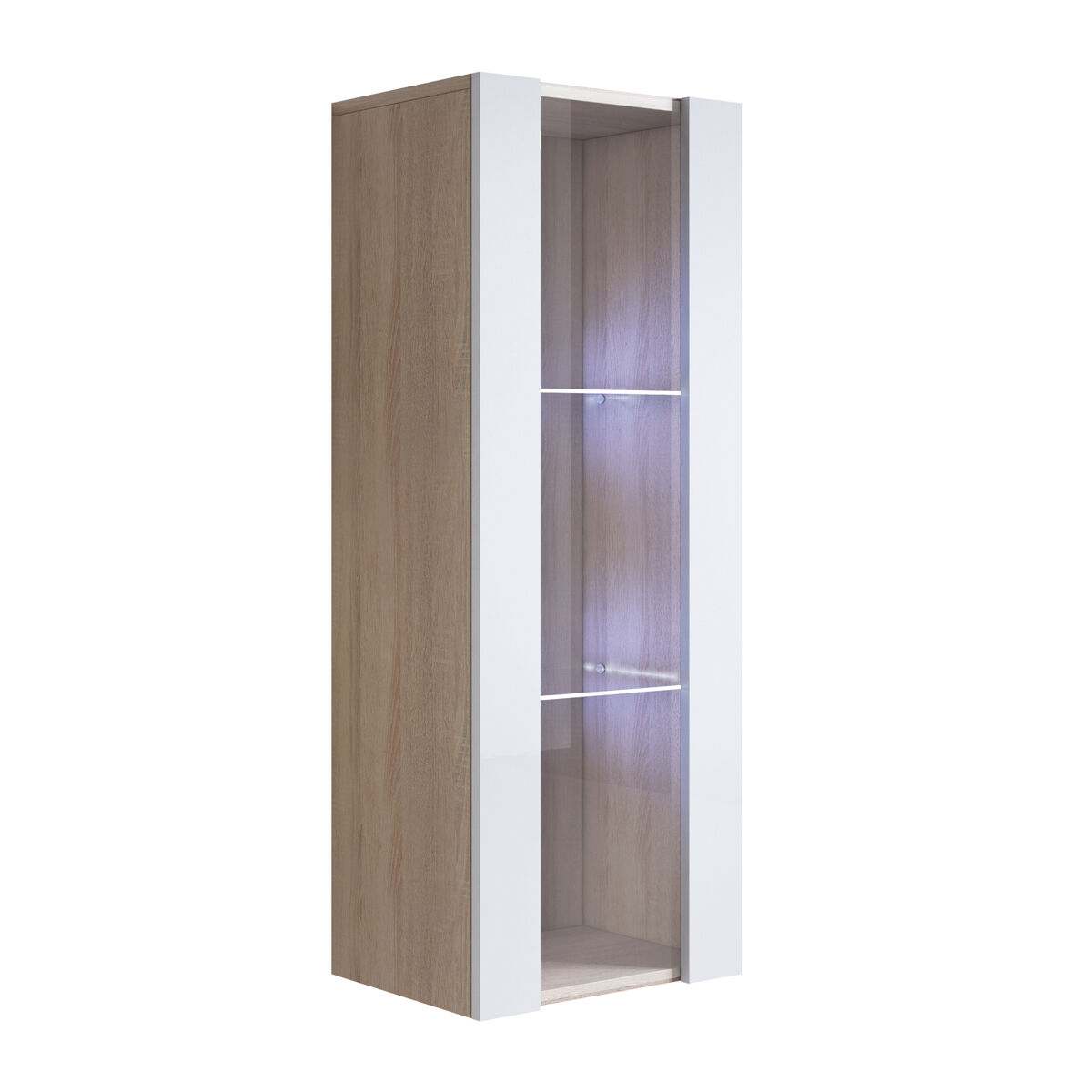 Vitrina Salón comedor 1 puerta LED Luke V2 Muebles Bonitos 40