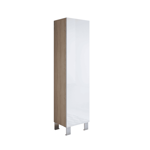 Vitrine Sala de estar e jantar SonomaBranco 40x29x177 1 porta Luke V4 Muebles Bonitos