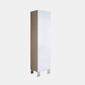 Vitrine Sala de estar e jantar SonomaBranco 40x29x177 1 porta Luke V4 Muebles Bonitos