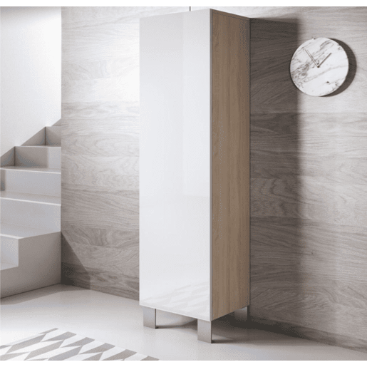 Vitrine Sala de estar e jantar SonomaBranco 40x29x177 1 porta Luke V4 Muebles Bonitos