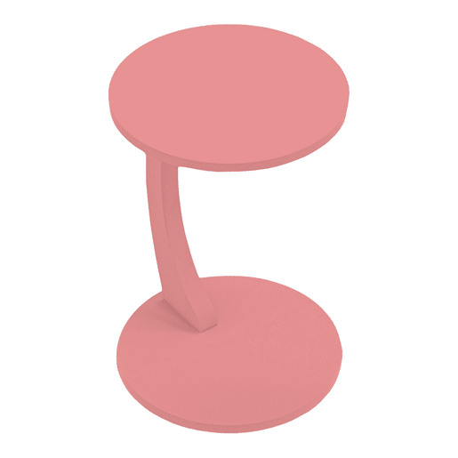 Mesa de apoio Holeby 56 x Ø 38 cm Cor de rosa en.casa