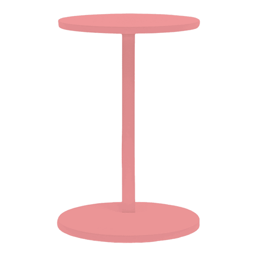Mesa de apoio Holeby 56 x Ø 38 cm Cor de rosa en.casa