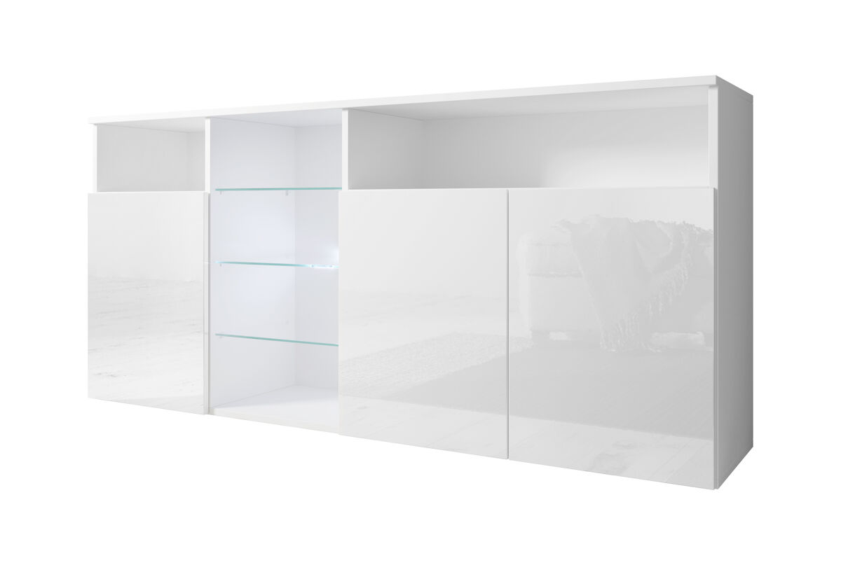 Aparador Salón comedor 3 puertas LED Clark Muebles Bonitos 150