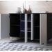 Aparador Salón comedor 3 puertas LED Luke A1 Muebles Bonitos 120 Aparador Salón comedor 3 puertas LED Luke A1 Muebles Bonitos 120 Blanco/ Negro